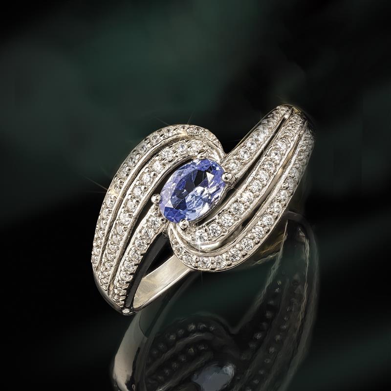 Lightning Strikes Ring Tanzanite